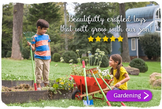 Exclusive Grow with Me Garden Tool Set and Child's Wheelbarrow Special shop all Gardening >